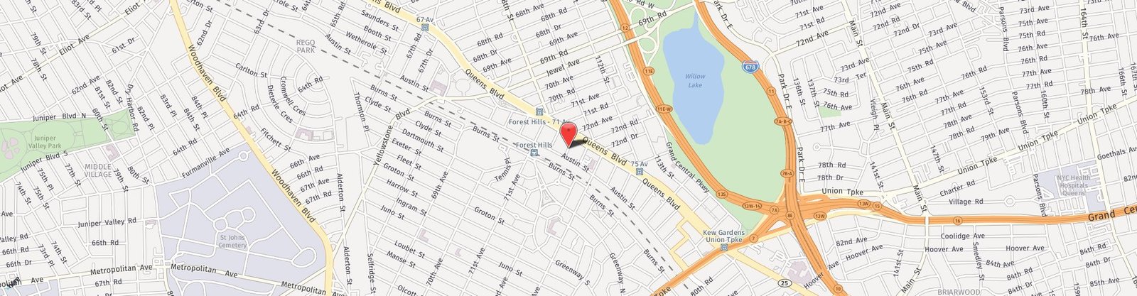 Location Map: 108-16 72nd Ave Forest Hills, NY 11375